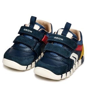 Pantofi sport băieți Geox Iupidoo Boy Navy Dk Red - B3555D/05422/C4244 - perechea