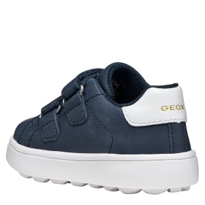 Pantofi sport băieți Geox Minicub Navy — vedere din spate