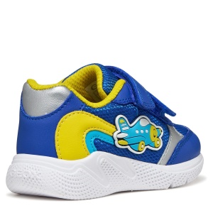 Pantofi sport băieți Geox Sprintye Boy Royal Yellow — vedere din față