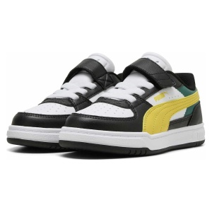 Pantofi sport băieți Puma Caven III Block AC+ PS PUMA Black-Citrus Bloom-PUMA White