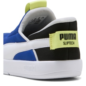 Pantofi sport băieți Puma Courtflex v3 Sliptech PS Vivid Blue - detaliu călcâi - 399734/05
