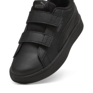 Pantofi sport baieti Puma Rickie Classic V PS Black-Cool, culoare negru, inchidere dubla cu scai, talpa neagraPantofi sport baieti Puma Rickie Classic V PS Black-Cool, culoare negru, inchidere dubla cu scai, talpa neagra, potriviti pentru scoala