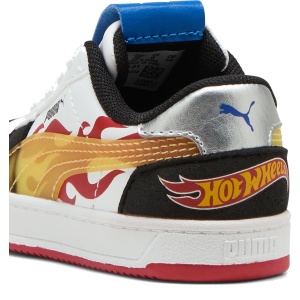 Pantofi sport băieți Puma x Hot Wheels Caven 2.0 AC Inf — detaliu călcâi