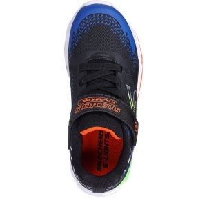 Pantofi sport băieți Skechers Flex Glow Bolt Black Blue - Img 4
