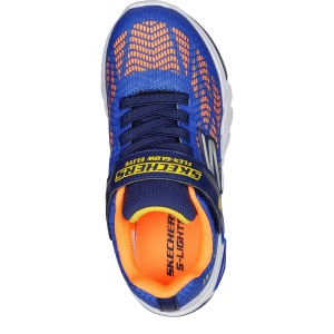 Pantofi sport băieți Skechers Flex Glow Elite Royal Orange - Img 4