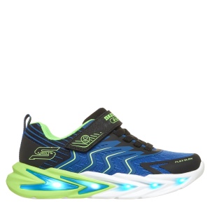 Pantofi sport băieți Skechers Flex-Glow Ultra - Prism-Pacer Negru - 400141NC/BBLM - cu luminițe