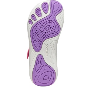 Pantofi sport barefoot fete Geox Foot-Run Girl Pink Lavender — talpa