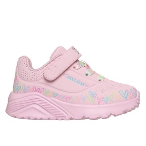 Pantofi sport fete 314091N/LPMT Uno Lite Heart Craze Pink Multi L