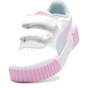 Pantofi sport fete Carina 3.0 Faded Glow V PS PUMA White-Mauve Glow - vedere în perspectivă - 407501/01