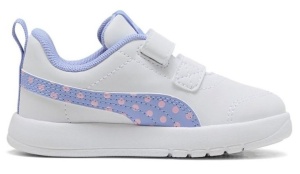 Pantofi sport fete Courtflex V3 Dotty V Inf PUMA White Lavender-Pink
