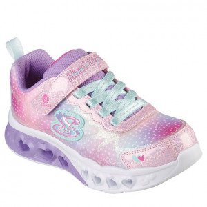 Skechers Pantofi sport Fete Flutter Heart Lights Simply Pink Multi incaltaminte copii bigstep