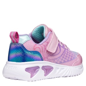 Pantofi sport fete Geox Assister Girl Pink Lilac — vedere din față