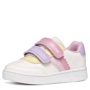 Pantofi sport fete Geox Eclyper Girl Optic White/Nude - B665MA/000BC/C1R8Z - interior