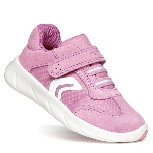 Pantofi sport fete Geox Foot-Run Girl Dk Pink/White - B661JA/0FU22/C8241 - unghi