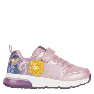 Pantofi sport fete Geox Spaceclub G.A Pink Prune