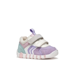 Geox Pantofi sport fete Iupidoo Girl Lavender White încălțăminte primii pasi bigstep