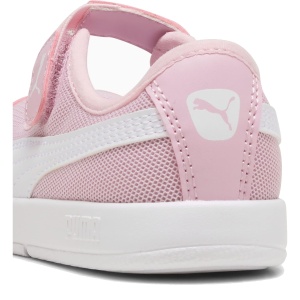 Pantofi sport fete Puma Courtflex v3 Lina V Inf Rose Mauve — detaliu călcâi