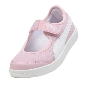 Pantofi sport fete Puma Courtflex v3 Lina V PS Rose Mauve - Img 2