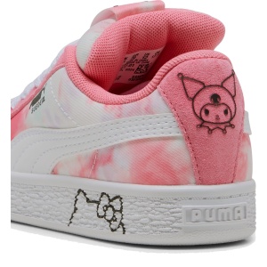 Pantofi sport fete Puma Suede XL HK FR PS Magic Rose — detaliu călcâi