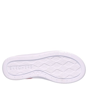 Pantofi sport fete Skechers Court High Shine Kicks White Pink - Img 5