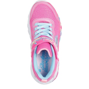 Pantofi sport fete Skechers Eternal Heart Lights Ton Of Love Hot Pink - Img 4