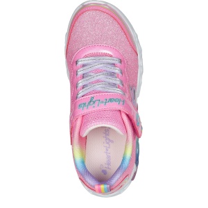 Pantofi sport fete Skechers Infinite Heart Lights Pink Multi - 68834