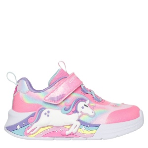 Pantofi sport fete Skechers S-Lights Unicorn Chaser Pink Multi mărimi 21-26