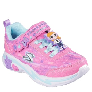 Pantofi sport fete Skechers Snuggle Sneaks Skech Squad Pink Multi — vedere în perspectivă