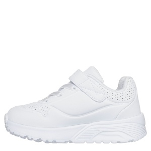 Pantofi sport fete Skechers Uno Lite Alb - vedere din față - 314099N/WMLT