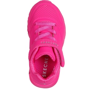 Pantofi sport fete Skechers Uno Lite Hot Pink - Img 2