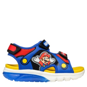 Sandale băieți Geox Ciberdron Super Mario Royal Red
