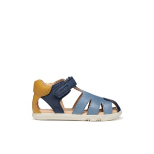 Sandale baieti Sandal Steppieup Navy Ochreyellow - Img 2