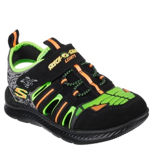 Sandale băieți Skechers C Flex Sandal 2.0 Black Lime - 69052