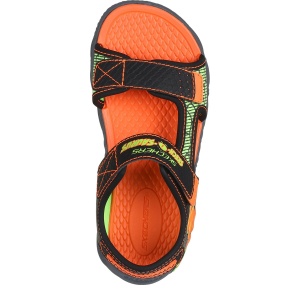 Sandale băieți Skechers Creature Splash Black Orange - Img 4