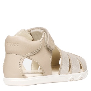 Sandale fete Geox Sandal Steppieup G Beige — vedere din față