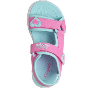 Sandale fete Skechers Heart Lights Sandals-Sugar — vedere de sus