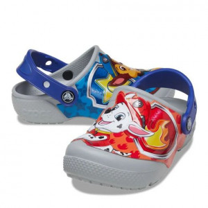 Crocs Sandale plaja Baieti Fl Paw Patrol Patch Kids Clog Light Grey incaltaminte copii bigstep