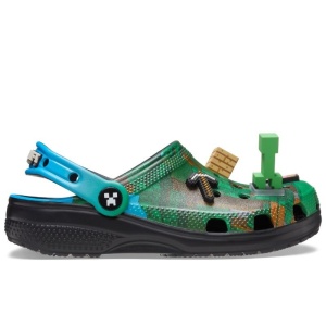 Sandale plaja baieti Minecraft Dark Forest Classic Clog - Img 15