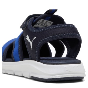 Sandale plajă băieți Puma Fun Racer Sandal V PS Vivid Blue — detaliu călcâi