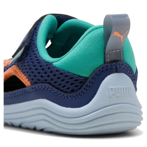 Sandale plajă băieți Puma Kitten Summer V Inf Blue Shimmer — detaliu călcâi