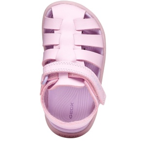 Sandale plajă fete Geox Fusbetto Pink Lilac — vedere de sus