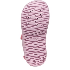 Sandale plajă fete Geox Fusbetto Pro Gi Pink Dk Pink — talpa