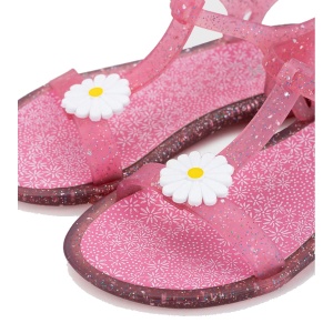Sandale plajă fete Igor Tricia Floral Fucsia Multi Glitter - Img 3