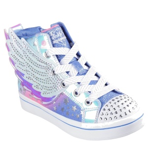 Teniși fete Skechers TwiLites 2.0 Dreamy Wings Blue Multi mărimi 22-26 — vedere în perspectivă