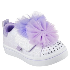 Teniși fete Skechers TwiLites 2.0 Tutu Cute Silver - vedere în perspectivă - 314389N/WLV