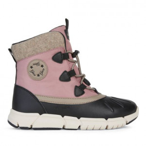 Geox Apreschi Fete J Flexyper G.B Black Pink colectia Amphibiox