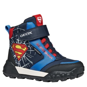 Apreschi impermeabil băieți Geox J Trekkyup Boy B Abx Navy Red — vedere în perspectivă