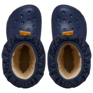 Cizme de zapada impermeabile imblanite baieti Crocs Neo Puff Boot Navy incaltaminte copii bigstep