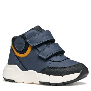 Ghete baieti Flexyper Mini Boy Denim/Orange - B666GA/0MEBC/C4J2T - din fata