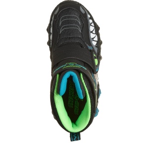 Ghete băieți Skechers Skech-O-Saurus Lights Black — vedere de sus